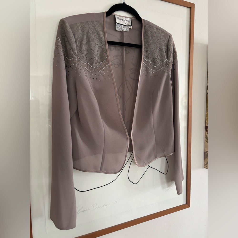 Gorgeous 90s Vintage Sheer Blouse / Jacket
